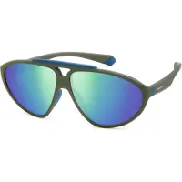 Polaroid PLD 2151/S MATTE GREEN (DLD 5Z) aurinkolasit - Aviator - Harmaa - Trendikäs