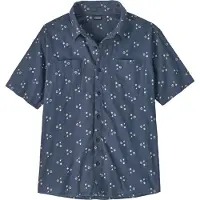 Patagonia Men's Back Step Shirt Bouquet: Dolomite Blue Lyhythihaiset kauluspaidat XL