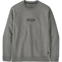Patagonia Men's '95 Oval Logo Uprisal Crew Sweatshirt Gravel Heather Pitkähihaiset paidat M