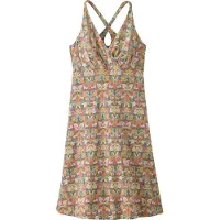 Patagonia W's Amber Dawn Dress Butterfly Geo: Weathered Stone - S