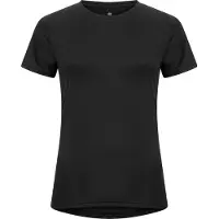 Hellner Women's Core Running Tee Black Beauty Lyhythihainen treenipaita M