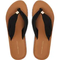Tommy Hilfiger Th Ltr Footbed Summer Sandal - Black - 36
