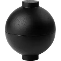 Kristina Dam Studio Wooden Sphere kulho Ø12x15 cm Musta