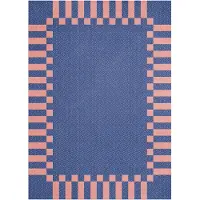 Layered Teklan frame villamatto Cobalt salmon, 250x350 cm