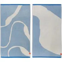 Mette Ditmer Nova Arte pyyhe 50x90 cm 2 kpl Light blue-off-white