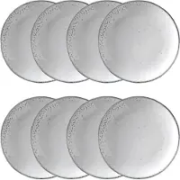 Broste Copenhagen Nordic Sand lautanen Ø20 cm 8-pakkaus