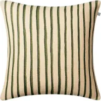 Chhatwal & Jonsson Jaipur Stripe -tyynynpäällinen 50x50 cm Beige-green-green