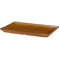 Broste Copenhagen Tallerken 'Eli' - Brown - 20X12X1.5CM