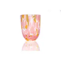 Anna Von Lipa Big Confetti juomalasi 25 cl Rosa - keltainen