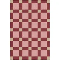 Layered Evelina Kroon juuttimatto 180 x 270 cm Plum punsch