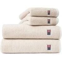 Lexington Home Original Towel White/Tan Striped - Beige - 100X150CM