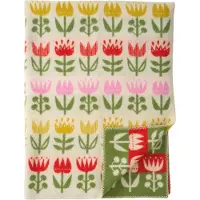 Klippan Yllefabrik Tulip peitto 130x180 cm Multi