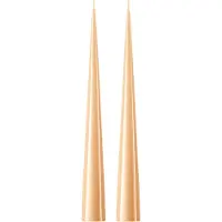 Ester & Erik -kartiokynttilä 37 cm, 2-pakkaus lakattu Melon sorbet 19-0