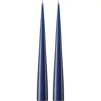 Ester & Erik -kartiokynttilä 37 cm, 2-pakkaus lakattu Royal navy 28-0