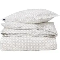 Lexington Rattan Printed pussilakanasetti 220x220 cm White