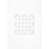MOEBE Relief taideteos circles & squares 21 x 29,7 cm Off White