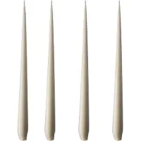 Fyrklövern -kynttilä, 4-pakkaus matta linen grey, 32 cm