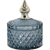 Lene Bjerre Miya säilytyspurkki kannella, Ø 8,5 cm Blue