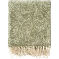 Klippan Yllefabrik Arcadia torkkupeitto 130 x 180 cm Oliivi
