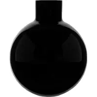 Skrufs Glasbruk Pallo maljakko Musta 31 cm