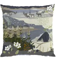 Arvidssons textil Fjällvandring tyynynpäällinen 47x47 cm Sininen