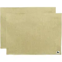 Almedahls Linne pöytätabletti 34 x 45 cm 2-pakkaus Oliivi