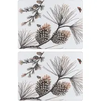 Åry Home Pine Cone pöytätabletti 2-pakkaus Cotton white