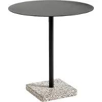 HAY Terrazzo ruokapöytä Ø70 cm Grey terrazzo-anthracite