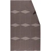 NJRD Geometric pöytäliina 147x250 cm Ruskea-valkoinen