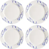 Scandi Living Havspil-lautanen 28 cm 4-pack sininen-valkoinen