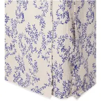 Garbo&Friends Muslin Bed Skirt Single, 90X200X53 Cm, Plum - Cream - 90X200CM