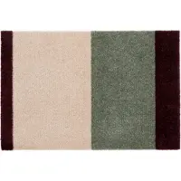 Tica Copenhagen - Stripes Horizontally Matto 40x60 cm Bordeaux/Green/Ivory