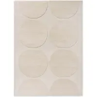 Marimekko Isot Kivet villamatto Natural White, 140x200 cm