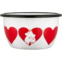 Muurla Moomin emalikulho 60 cl Sydän
