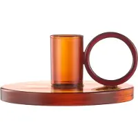 Muurla Loop kynttilänjalka Ø11 cm Amber