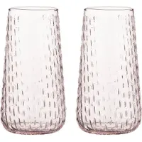Marimekko Syksy pitkä juomalasi 2-pack Vaaleanpunainen