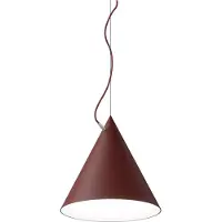 Noon Castor riippuvalaisin 40 cm Bordeauxpunainen-tummanpunainen-messinki