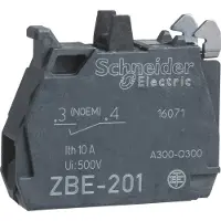Schneider Electric Single contact block for head ø22 1no Kulta flashed screw cla
