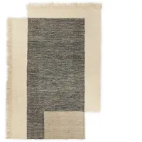 Ferm Living Counter villamatto Harmaa-valkoinen, 200x300 cm