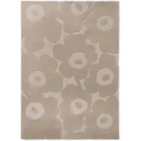 Marimekko Unikko villamatto Light Beige, 250x350 cm