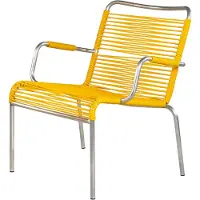 Fiam Mya Lounge-tuoli yellow