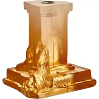 Kosta Boda Rocky Baroque -kynttilänjalka 150 mm Meripihkainen sumu