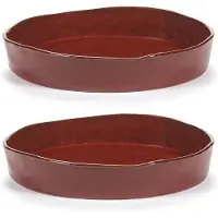 Serax La Mère syvä lautanen M Ø23 cm 2 kpl Venetian red