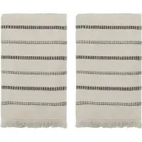 Meraki Towel, Mktrue, Off-White, Black - Cream - ONE SIZE