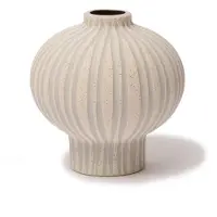 Lindform Cecilia maljakko Sand white stone stripe