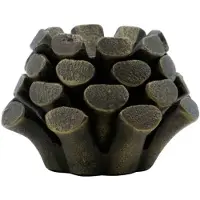 House Doctor Pine Cone kynttilänjalka Ø9 cm Antiikkimessinki