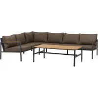 Brafab Cap kulmasohva Suuri Anthracite / Brown