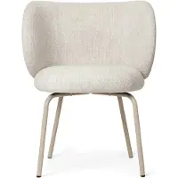 Ferm Living Rico Ruokapöydän tuoli Cashmere Bouclé - Off-white
