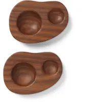 Ferm Living Cairn munakuppi 2-pakkaus Dark brown