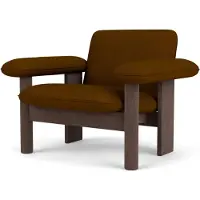 Audo Copenhagen Brasilia nojatuoli low back Dark oak-Baru 0450